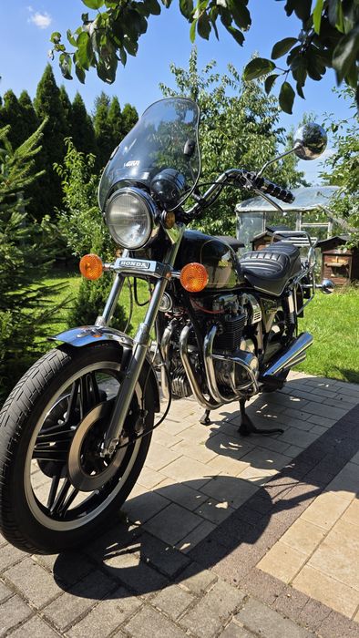 Honda CB650C, kufry, wysoka szyba