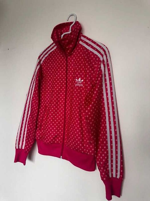 Adidas Originals Firebird Lips Pink Track Jacket Womens Full zip