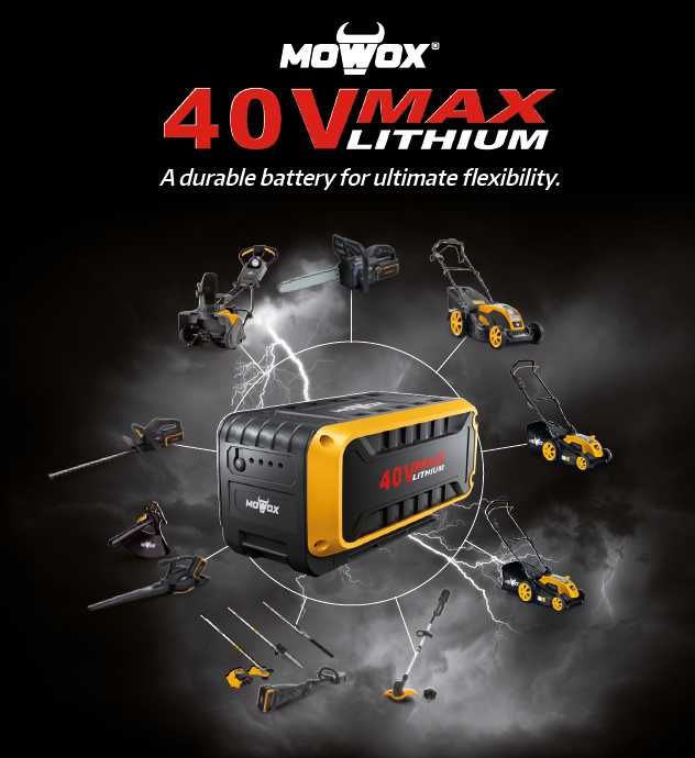 Газонокосилка аккумуляторная Mowox® EM 4340 PX-Li с аккумулятором и ЗУ