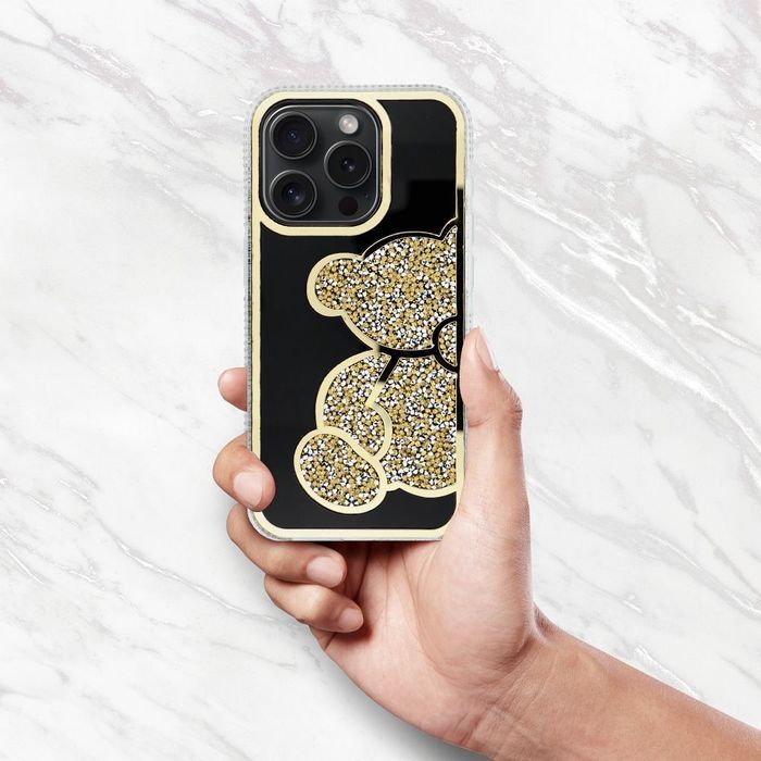 Futerał TEDDY BEAR do IPHONE 14 Pro złoty