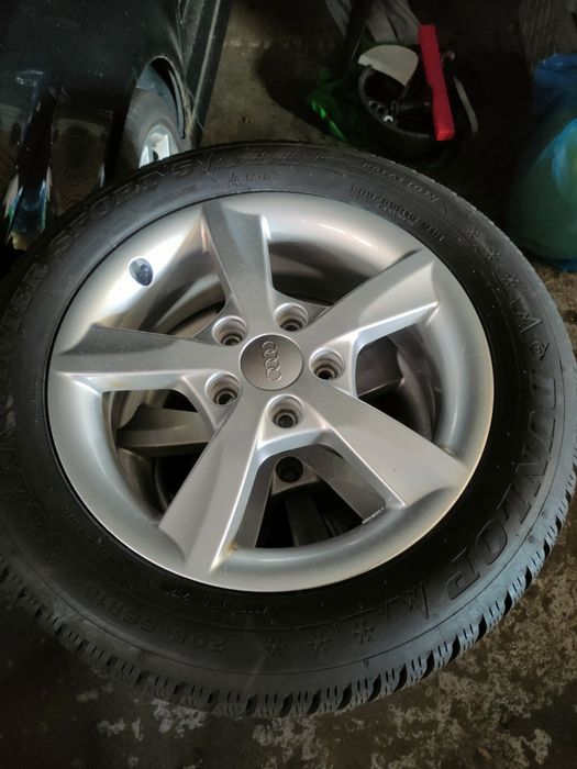 Felgi aluminiowe 5x112 alu Audi a3 8p 8v opony 205 55 16 oryginał zima zimowki