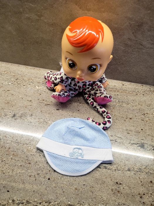 iNebiesko biała  czapka azurowa, rozm.62-68, 38 cm