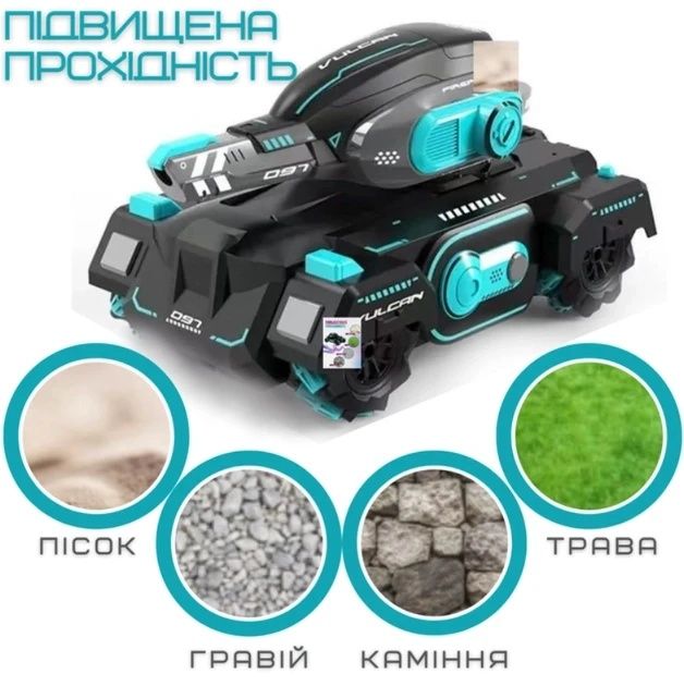 Танк вездеход на радиоуправлении Vulcan 10A