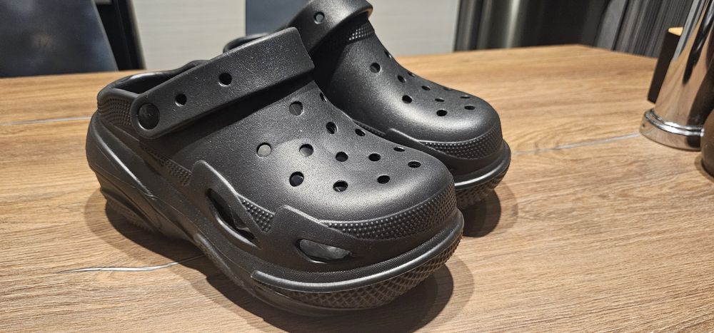 Hit platforma 6cm Czarne mule chodaki klapki unisex 39/40