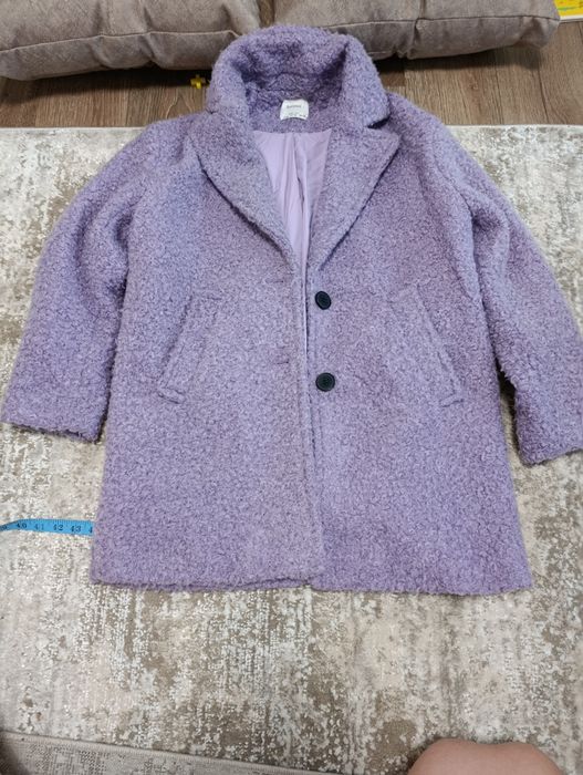 Пальто овечки чорне і фіолетове