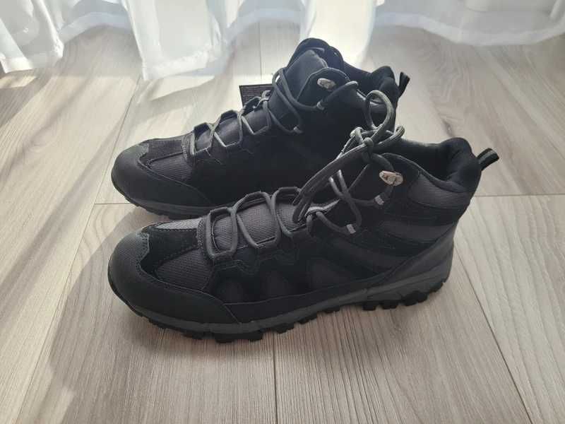 Męskie buty trekkingowe trapery z elementami skóry hiking  outdoor 45