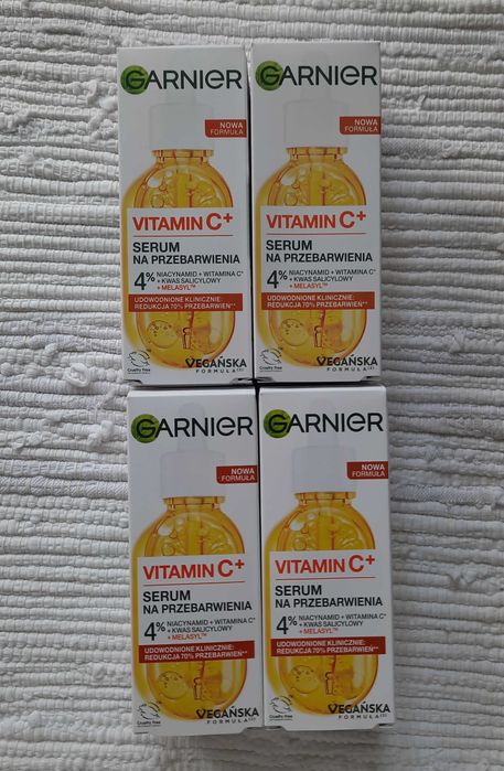 ZESTAW 4x GARNIER Serum na przebarwienia Garnier Vitamin C+, 30 ml