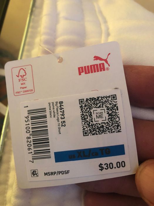Krótkie spodenki Puma z usa rozmiar XL
