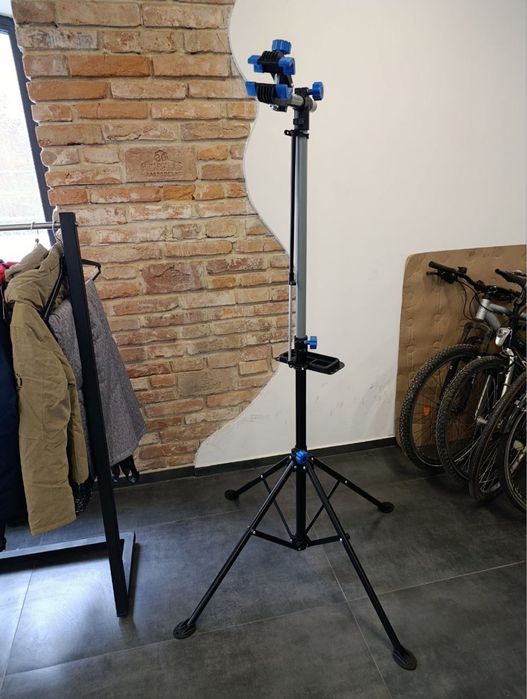 Стійка для велосипеда Bike Repair Stand з полицею, чорний (RS-100)