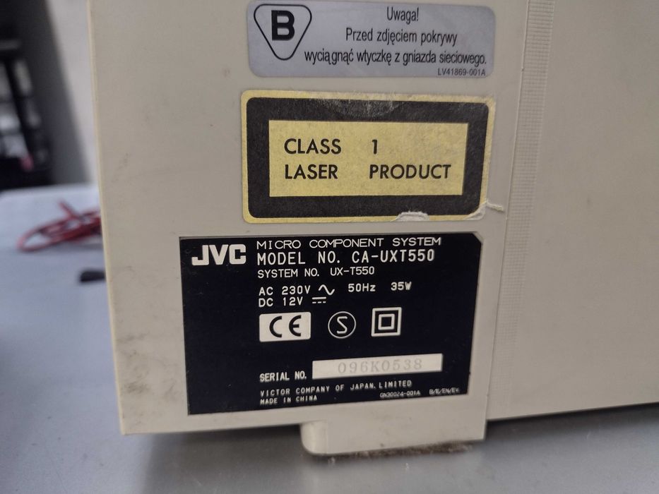 JVC uxt 550 mini wieża stereo