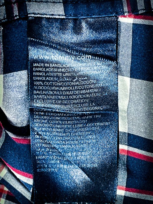 (S) Tommy Hilfiger Nowa Męska Koszula Biała Czerwona Granatowa Bawełna