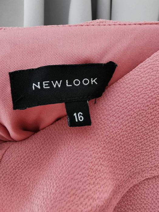 Sukienka wesele komunia długa maxi 44 46 pudrowy róż