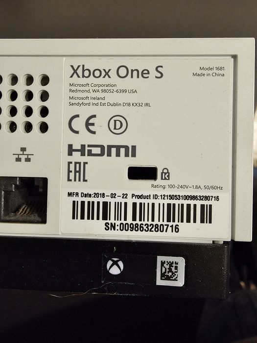 Konsola xbox one s - 500 gb - używana