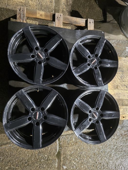 Alufelgi bmw 5x120 et 42 7,5j x 17 DEZENT czarne, proste