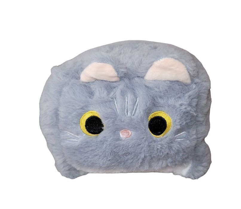 Nowa maskotka pluszak kot kwadratowy szary #325