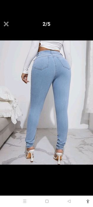 NOWE Spodnie wysoki stan m/l