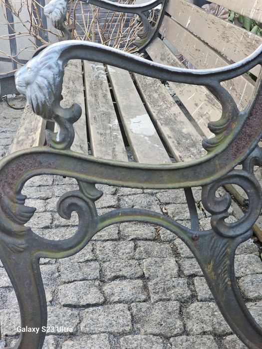 Solidne nogi żeliwne do ławki