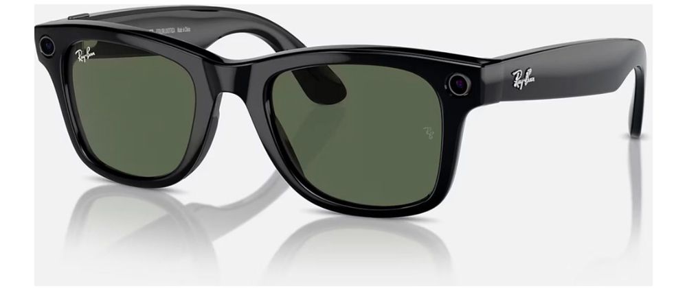 Оригінальні смарт окуляри Ray Ban Wayfarer Meta RW4006 Shiny Black