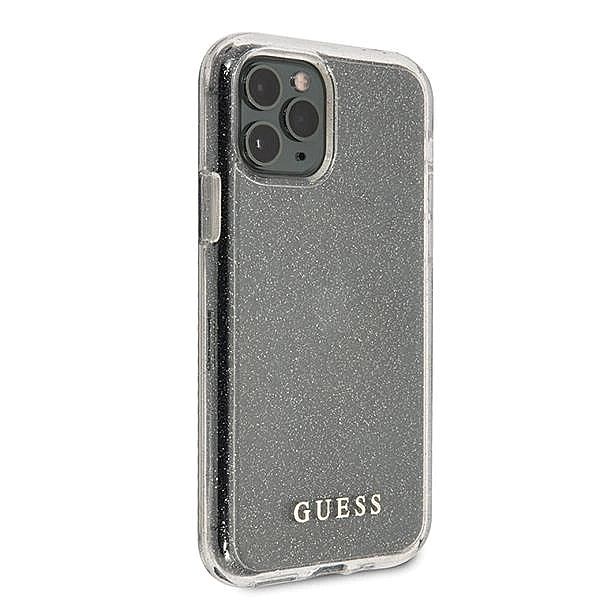 Etui Guess Glitter na iPhone 11 Pro - srebrne