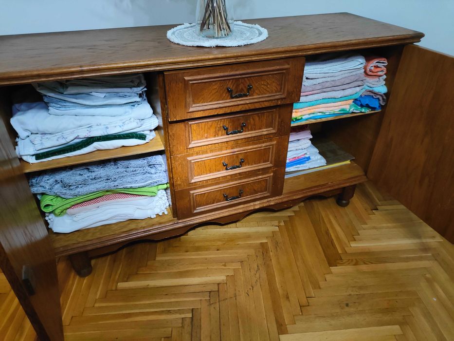 Solidna komoda rustykalna, styl holenderski, dąb | PARTER | Do renowacji