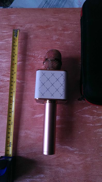 Беспроводной микрофон караоке - Колонка с динамиком Bluetooth с чехлом