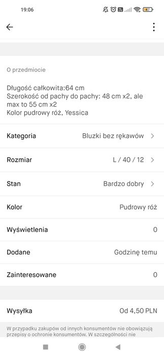 Pudrowy róż top damski ażurowy koronkowy