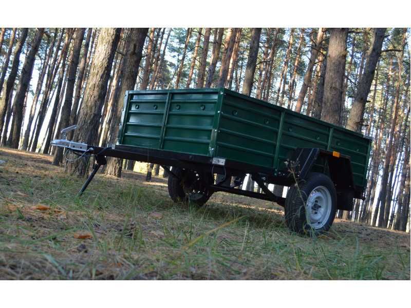 Одновісний причеп розміром 2200 х 1300. Бортовий оцинкований причіп. Прицеп бортовой. Ціна від виробника