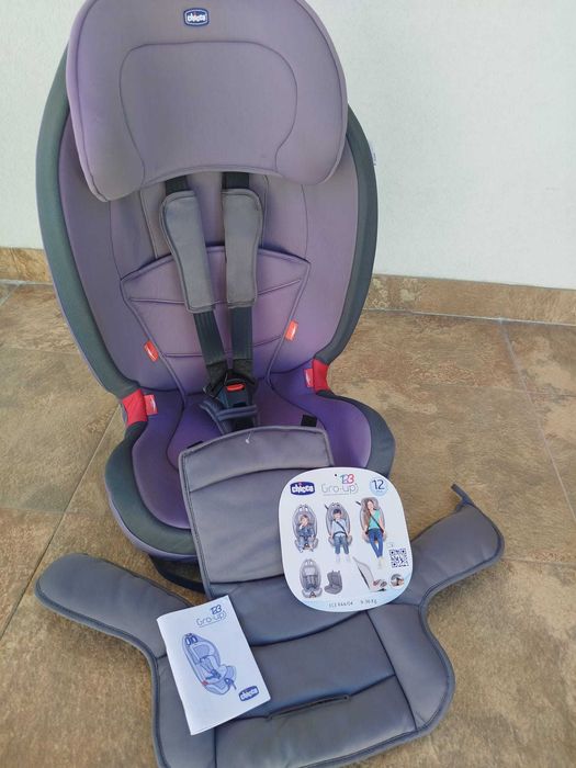 Cadeira Auto Chicco Gro-Up 123 9-36Kg / Muito bem estimada (Guimarães)