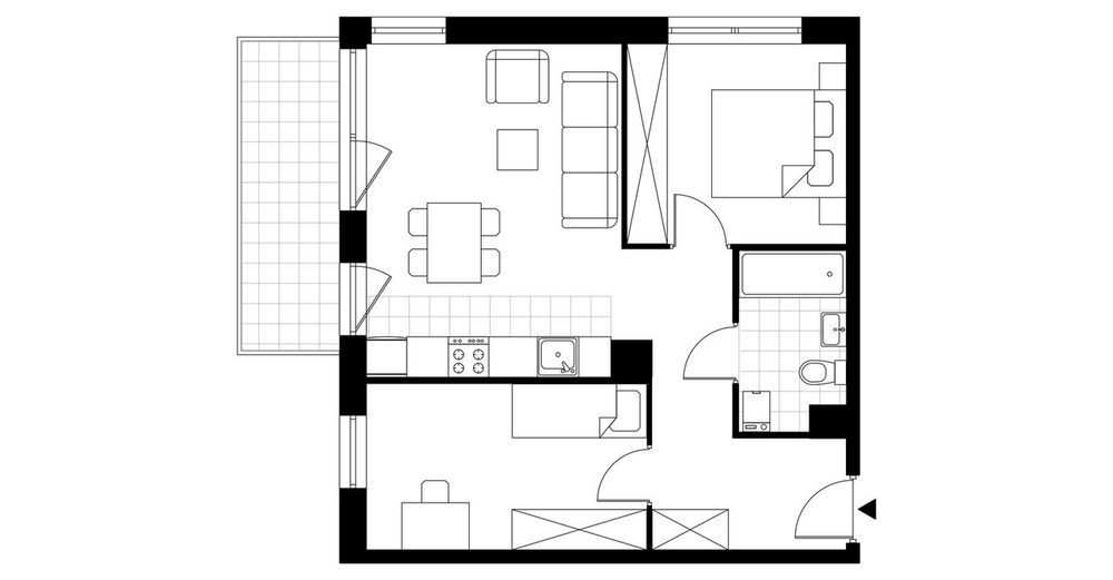 3-pokojowe mieszkanie 51m2 + balkon Bez Prowizji