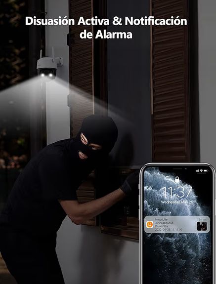 Imou Cámara Vigilancia WiFi Exterior de Seguridad Domicili