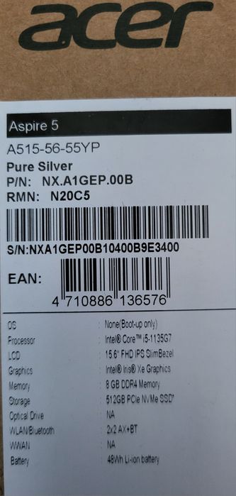 Laptop ACER Aspire 5 N20C5