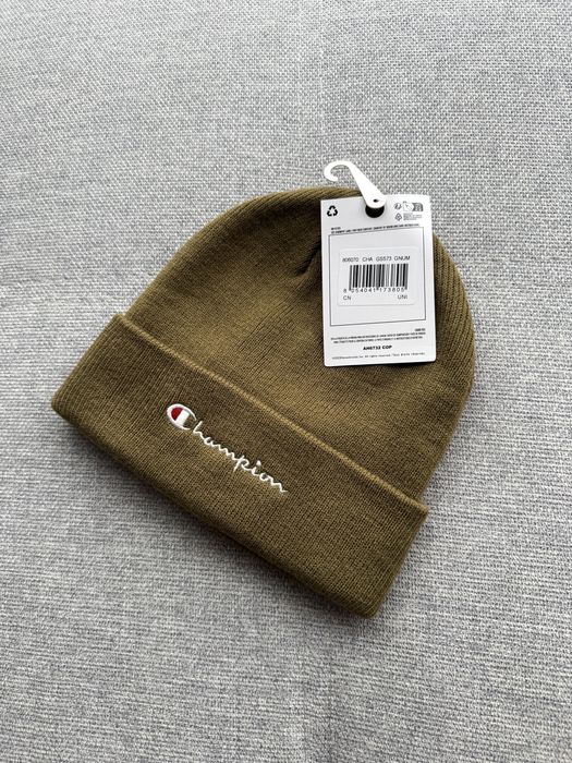Оригінал Champion Logo Beanie Шапка Нова Зимова Мужская Чоловіча Зима
