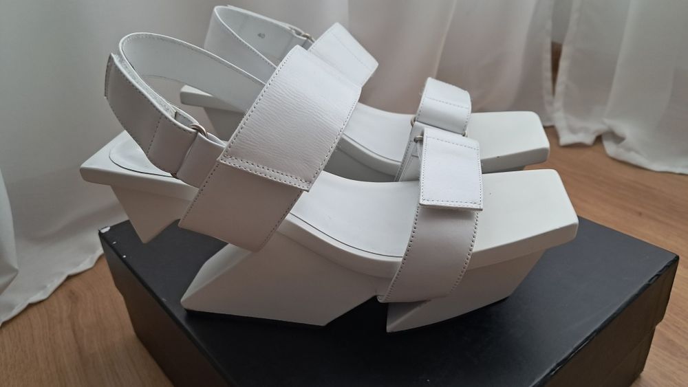 Issey Miyake x United Nude sandały Rock white