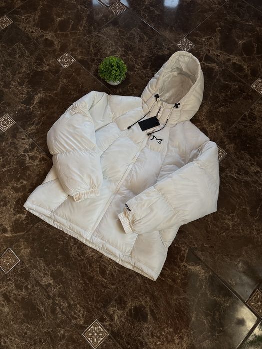 Mertra Shiny puffer jacket white / пуховик куртка мертра пафер біла