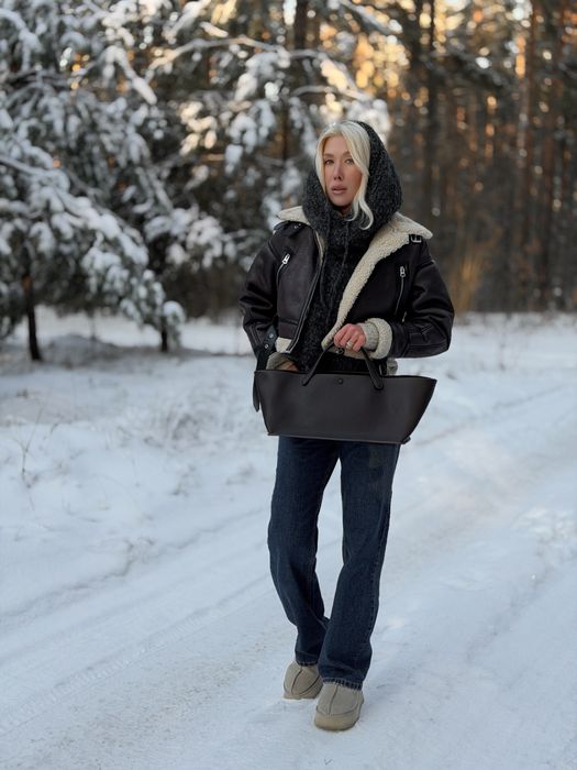 Стильна шкіряна сумка