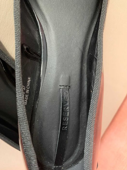 Buty damskie czarne lakierki, nowe numer 37