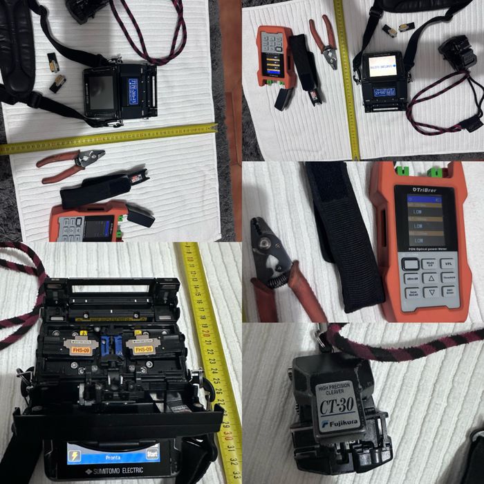 Maquina fusao fibra optica