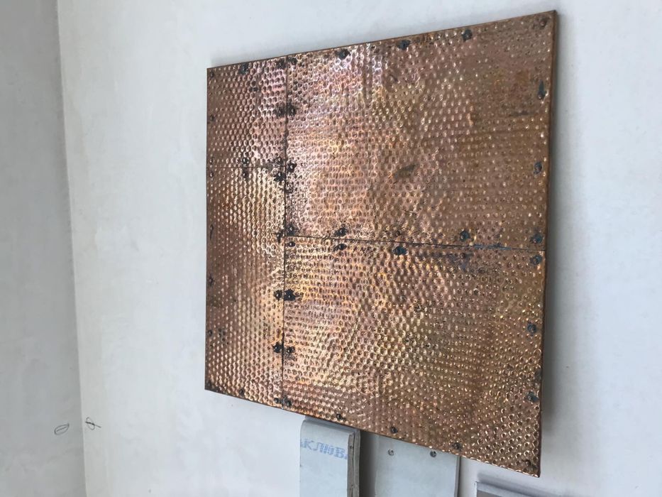 Плита медная декоративная