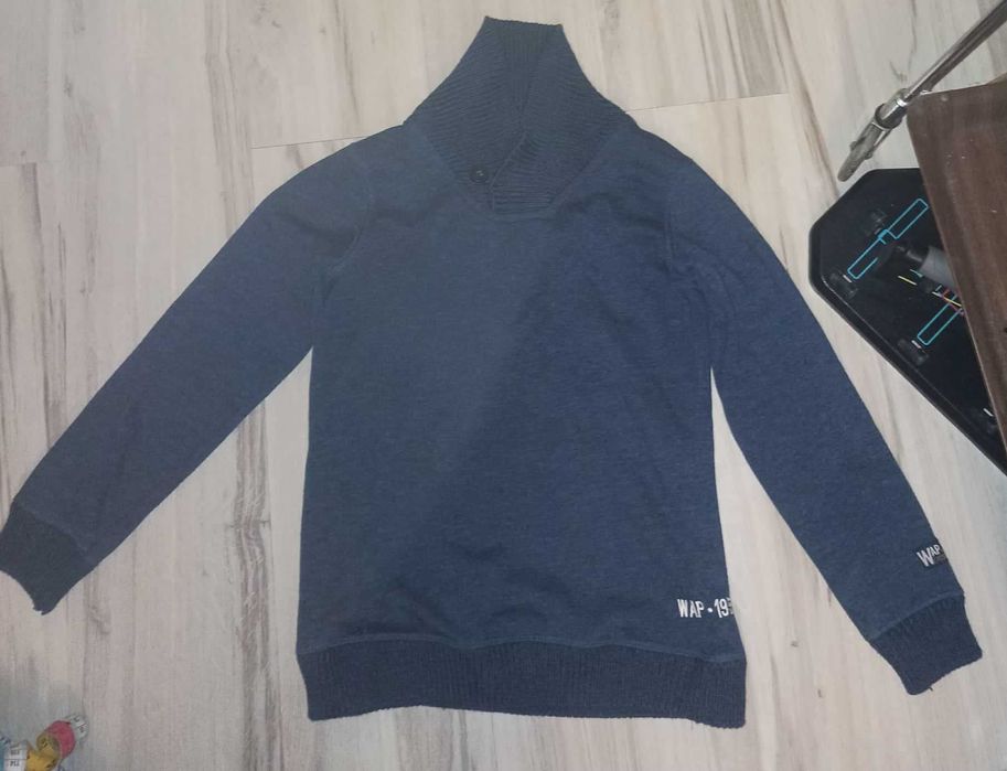 sweter gnanatowy/grafitowy