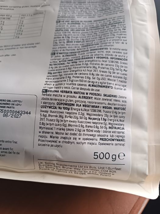 Matcha proszek 2x 500g