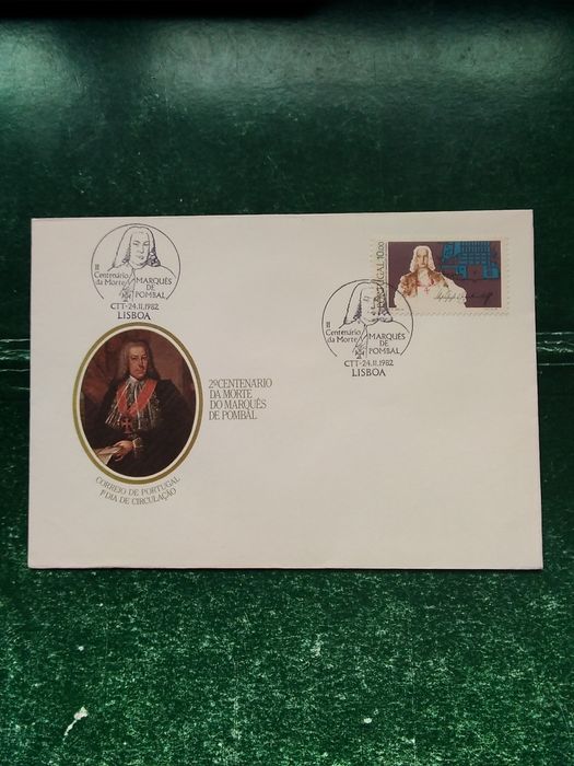 1982 FDC 2° Centenário Da Morte De Marquês De Pombal MNH **