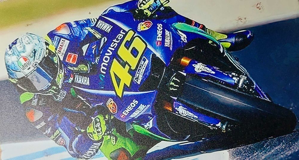 Placa metálica. Valentino Rossi