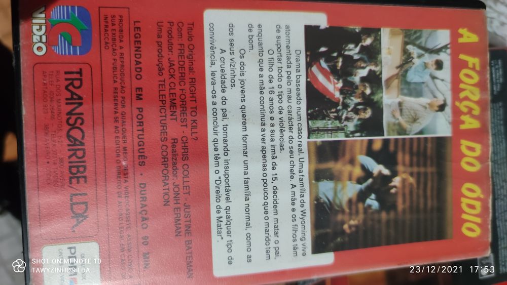 Cassetes de vídeo VHS