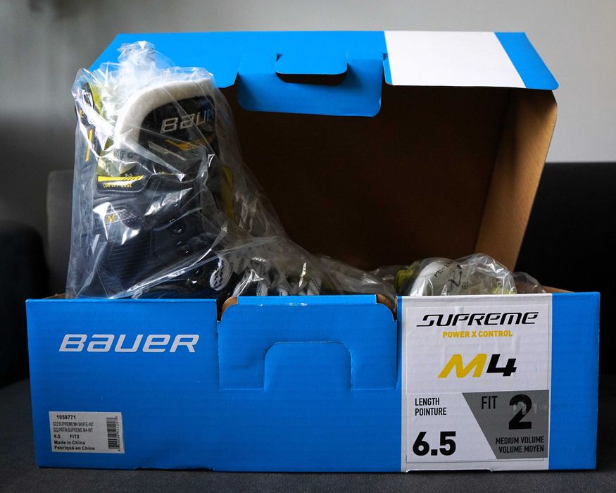Najtaniej nowe łyżwy hokejowe Bauer Supreme M4, 6.5 (41) fit 2