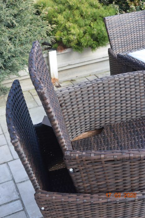 Meble ogrodowe technorattan 1+8 rattan braz