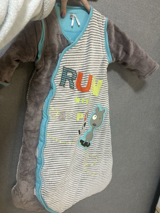 Конверт для сну дитячий кокон для сну дуже теплий 80% котон