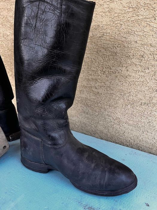 Oficerki skórzane buty oficerskie