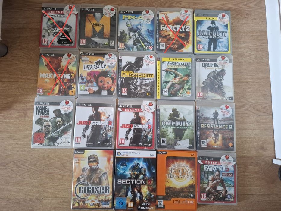 Vários jogos ps3 e pc