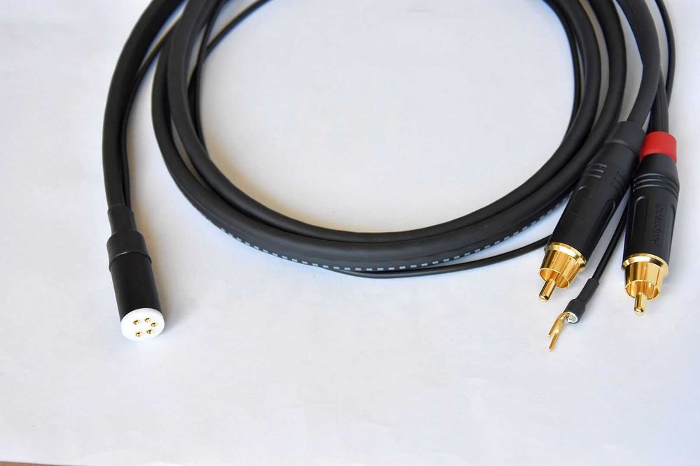 Kabel do ramienia gramofonu 5 pin do 2 RCA Mogami 3106 DIN 5 SME