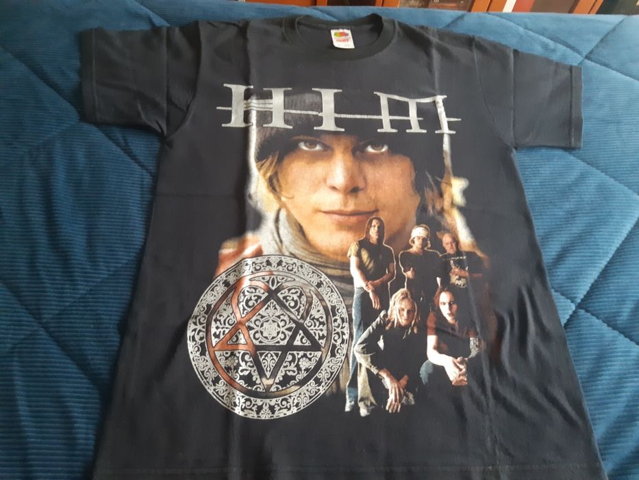 Tshirt dos  H.I.M.
Tamanho M.
Merch oficial.
Usado 2 vezes, estando e